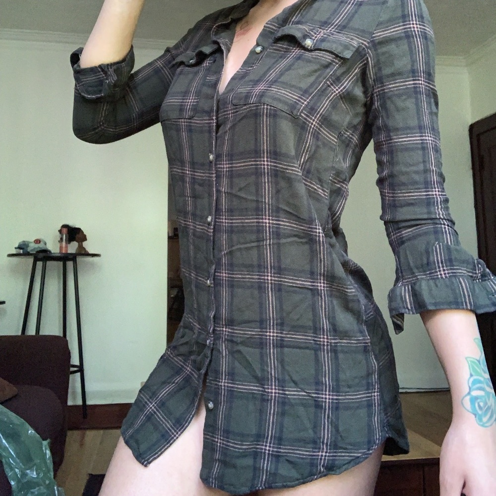 H&M Plaid Flannel Shirt/Dress